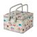 <strong>Extra Large Twin Lid Sewing Box</strong> <span>Grey Sewing Notions Fabric | 25 x 25 x 17cm | Storage and Organiser Basket with Compartments for Sewing Supplies, Accessories, Thread, Needles and Scissors</span> <em>Sewing Online MRLTLE-120</em>