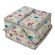 <strong>Extra Large Twin Lid Sewing Box</strong> <span>Grey Sewing Notions Fabric | 25 x 25 x 17cm | Storage and Organiser Basket with Compartments for Sewing Supplies, Accessories, Thread, Needles and Scissors</span> <em>Sewing Online MRLTLE-120</em>
