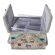 <strong>Extra Large Twin Lid Sewing Box</strong> <span>Grey Sewing Notions Fabric | 25 x 25 x 17cm | Storage and Organiser Basket with Compartments for Sewing Supplies, Accessories, Thread, Needles and Scissors</span> <em>Sewing Online MRLTLE-120</em>