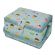 <strong>Medium Sewing Box</strong> <span>Blue Cupcakes Print Fabric | 26 x 18 x 15cm | Storage and Organiser Basket with Compartments for Sewing Supplies, Accessories, Thread, Needles and Scissors</span> <em>Sewing Online MRM-18</em>