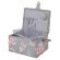 <strong>Medium Sewing Box</strong> <span>Grey and Pink Floral Print Fabric | 26 x 18 x 15cm | Storage and Organiser Basket with Compartments for Sewing Supplies, Accessories, Thread, Needles and Scissors</span> <em>Sewing Online MRM-190</em>