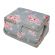 <strong>Medium Sewing Box</strong> <span>Grey and Pink Floral Print Fabric | 26 x 18 x 15cm | Storage and Organiser Basket with Compartments for Sewing Supplies, Accessories, Thread, Needles and Scissors</span> <em>Sewing Online MRM-190</em>