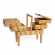 <strong>3 Tier Wooden Cantilever Sewing Box with Legs</strong> <span>Light Wood Shade</span> <em>Hobby Gift GB8550</em>