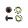 <strong>Toy Eyes: Teddy: 12mm: Brown: 6 Pack</strong> <em>Trimits CB011</em>