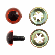 <strong>Toy Eyes: Teddy: 7.5mm: Amber 8 Pack</strong> <em>Trimits TCB004</em>