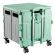 <strong>Plastic Folding Trolley</strong> <span>Green | Craft/Sewing and Hobby Box with Wheels | 47 x 46 x 39cm</span> <em>Sewing Online YN8806-GREEN</em>