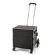 <strong>Plastic Folding Trolley</strong> <span>Black | Craft/Sewing and Hobby Box with Stair Climbing Wheels | 47 x 52 x 41cm</span> <em>Sewing Online YN8812-BLACK</em>