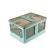 <strong>Plastic Folding Storage Box on Wheels</strong> <span>40L Blue Stackable Bins with 5 doors for Craft, Sewing, Home and Office Storage</span> <em>Sew Stylish YN8885-Blue</em>