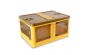 <strong>Plastic Folding Storage Box on Wheels</strong> <span>40L Yellow Stackable Bins with 5 doors for Craft, Sewing, Home and Office Storage</span> <em>Sew Stylish YN8885-Yellow</em>