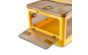 <strong>Plastic Folding Storage Box on Wheels</strong> <span>40L Yellow Stackable Bins with 5 doors for Craft, Sewing, Home and Office Storage</span> <em>Sew Stylish YN8885-Yellow</em>