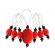 <strong>Zooni: Bead Stitch Markers: Tangerine</strong> <em>Knitpro KP10934</em>