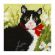 <strong>Embroidery Kit: Black & White Cat</strong> <em>Orchidea ORC-9609</em>