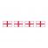<strong>Berisfords 25mm Red & White English St George's Cross Flag Ribbon (20m spool)</strong> <em>Berisfords Ribbon R1216925-1</em>