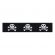 <strong>Berisfords 15mm Skull & Bones Halloween Ribbon (20m spool)</strong> <em>Berisfords Ribbon R13652-15---</em>