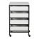<strong>4 Drawer Mobile Sewing Storage Drawers / Craft Organiser Cart</strong> <span>White Drawers and Charcoal Black Frame and Locking Wheels. Multipurpose: Bathroom, Kitchen, Home Office, or Laundry Room</span> <em>Sewing Online 10224</em>