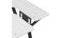 <strong>Small Sewing Table with Gridded Top</strong> <span>White with Black Hourglass Legs, Sewing Machine Table with Adjustable Platform, Drop Leaf Extension, Multipurpose: Quilting/Craft Table/Gaming/Computer Desk</span> <em>Sewing Online 13298</em>