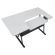 <strong>Small Sewing Table</strong> <span>White Top with Black Legs, Sewing Machine Table with Adjustable Platform, Drop Leaf Extension and Storage Shelf, Multipurpose: Use as Quilting/Craft Table/Gaming/Computer Desk</span> <em>Sewing Online 13367</em>