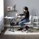 <strong>Small Sewing Table</strong> <span>White Top with Black Legs, Sewing Machine Table with Adjustable Platform, Drop Leaf Extension and Storage Shelf, Multipurpose: Use as Quilting/Craft Table/Gaming/Computer Desk</span> <em>Sewing Online 13367</em>