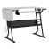 <strong>Small Sewing Table</strong> <span>White Top with Black Legs, Sewing Machine Table with Adjustable Platform, Drop Leaf Extension and Storage Shelf, Multipurpose: Use as Quilting/Craft Table/Gaming/Computer Desk</span> <em>Sewing Online 13367</em>