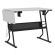 <strong>Small Sewing Table</strong> <span>White Top with Black Legs, Sewing Machine Table with Adjustable Platform, Drop Leaf Extension and Storage Shelf, Multipurpose: Use as Quilting/Craft Table/Gaming/Computer Desk</span> <em>Sewing Online 13367</em>