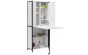 <strong>Craft/Sewing Armoire</strong> <span>White Storage Cabinet with Black Frame & Legs,Table with swing out leg,Multipurpose: Quilting/Craft Table/Computer Desk/Kitchen Table</span> <em>Sewing Online 13387</em>