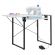 <strong>Small Sewing Table</strong> <span>White Top with Black Legs, Sewing Machine Table with Adjustable Platform and Drop Leaf Extension, Multipurpose: Use as a Quilting/Craft Table or Gaming/Computer Desk, 13405</span> <em>Sewing Online 13405</em>