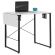 <strong>Small Sewing Table</strong> <span>White Top with Black Legs, Sewing Machine Table with Adjustable Platform and Drop Leaf Extension, Multipurpose: Use as a Quilting/Craft Table or Gaming/Computer Desk, 13405</span> <em>Sewing Online 13405</em>