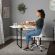 <strong>Small Sewing Table</strong> <span>White Top with Black Legs, Sewing Machine Table with Adjustable Platform and Drop Leaf Extension, Multipurpose: Use as a Quilting/Craft Table or Gaming/Computer Desk, 13405</span> <em>Sewing Online 13405</em>
