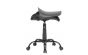 <strong>Hydraulic Sewing Chair with Folding Back</strong> <span>Black padded fabric seat & contoured black plastic back- Metal base with Lift Mechanism, 5 Star, 360°, Swivel,Casters</span> <em>Sewing Online 18616</em>