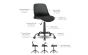 <strong>Hydraulic Sewing Chair with Folding Back</strong> <span>Black padded fabric seat & contoured black plastic back- Metal base with Lift Mechanism, 5 Star, 360°, Swivel,Casters</span> <em>Sewing Online 18616</em>