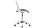 <strong>Hydraulic Sewing Chair with Folding Back</strong> <span>Grey padded fabric seat & contoured White plastic back- Metal base with Lift Mechanism, 5 Star, 360°, Swivel,Casters</span> <em>Sewing Online 18617</em>