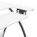 <strong>Small Sewing Table</strong> <span>White Top with Black Legs, Sewing Machine Table with Adjustable Platform, Drop Leaf Extension and Storage Shelf, Multipurpose: Use as a Quilting/Craft Table or Gaming/Computer Desk</span> <em>Sew Ready 13332</em>