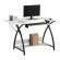 <strong>Small Sewing Table</strong> <span>White Top with Black Legs, Sewing Machine Table with Adjustable Platform, Drop Leaf Extension and Storage Shelf, Multipurpose: Use as a Quilting/Craft Table or Gaming/Computer Desk</span> <em>Sew Ready 13332</em>