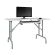 <strong>Folding Sewing Table</strong> <span>White Top with Silver Legs, Sewing Machine Table with Adjustable Platform, Folding Legs for Easy Storage and Transport, Quilting/Craft Table/Gaming/Computer Desk</span> <em>Sewing Online 13373</em>