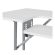 <strong>Folding Sewing Table</strong> <span>White Top with Silver Legs, Sewing Machine Table with Adjustable Platform, Folding Legs for Easy Storage and Transport, Quilting/Craft Table/Gaming/Computer Desk</span> <em>Sewing Online 13373</em>