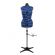 <strong>Adjustable Dressmakers Dummy</strong> <span>in Blue Polka Dot with Hem Marker, Dress Form Sizes 10 to 20, Pin, Measure, Fit and Display your Clothes on this Tailors Dummy</span> <em>Sewing Online SW5918-</em>