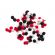 <strong>Assorted 7mm Pom Poms In Bulk :: Red/Black/White</strong> <em>Trimits PP1A</em>