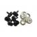 <strong>Toy Animal/Dog Noses | Black | 100 Pack :: Size 20mm</strong> <em>Trimits TC520B</em>