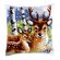 <strong>Printed Cross Stitch Cushion: Deer Family</strong> <em>Vervaco PN-0147043</em>