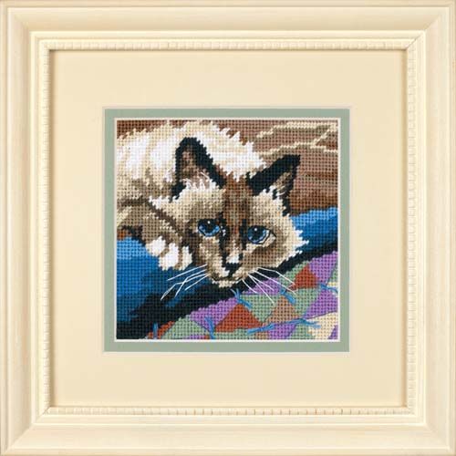 Cuddly Cat Needlepoint/Tapestry Kit