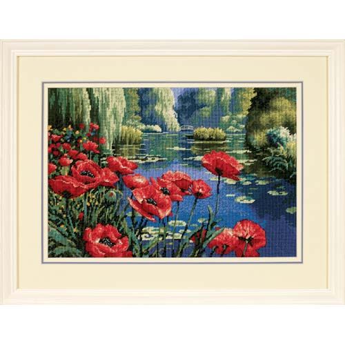 Lakeside Poppies Needlepoint/Tapestry Kit