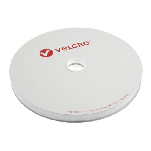 <strong>Sew-In Hook Tape white :: 20mm x 25m</strong> <em>Velcro 2V10H20-WHT</em>