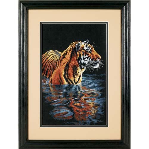 Tiger Chilling Out Counted Cross Stitch Kit