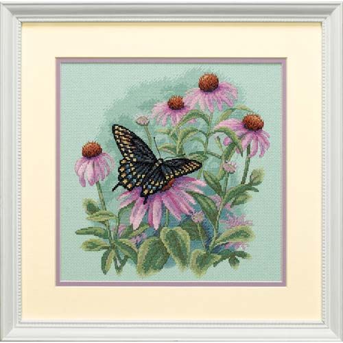 Butterflies And Daisies Counted Cross Stitch Kit