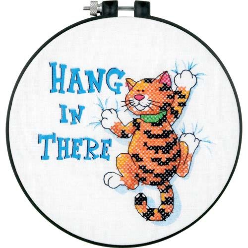 Hang In There Beginners Cross Stitch Kit