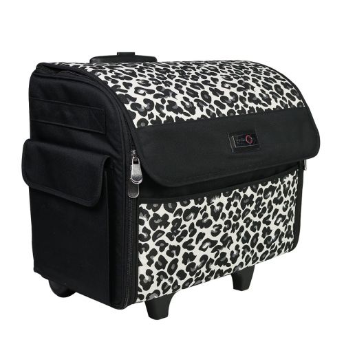 <strong>Sewing Machine Trolley Bag on Wheels</strong><span>Cheetah print, Sewing Machine Storage Case for Brother, Singer, Bernina and Most Machines</span><em>Everything Mary EVM8800-2</em>