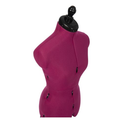Adjustable Dressmakers Dummy Celine Standard in Fuchsia Fabric with Hem Marker Dress Form Sizes 10 to 22 Pin Measure Fit and Display your Clothes