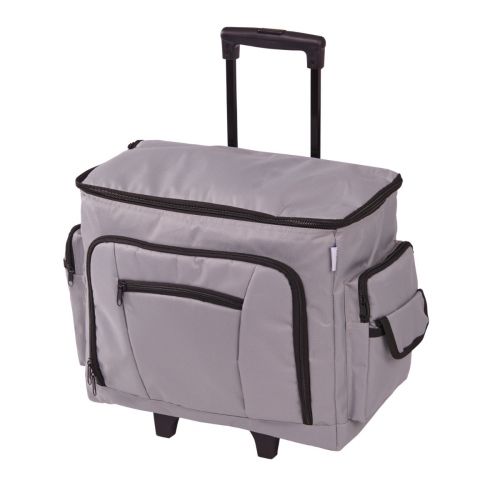 Sewing Online Sewing Machine Trolley Bag on Wheels, Grey | 47 x 38 x 24cm | Sewing Machine Storage for Janome, Brother, Singer, Bernina, and Most Machines - 006105-GREY