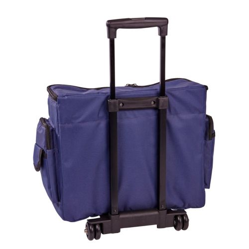 Sewing machine trolley top bag on wheels