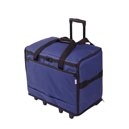 Sewing Online Extra Large Sewing Machine Trolley Bag on Wheels, Navy | 63 x 43 x 30cm | Sewing Machine Storage for Janome, Brother, Singer, Bernina, and Most Machines - 006107-NAVY